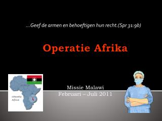 missie malawi februari juli 2011