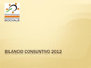 bilancio consuntivo 2012
