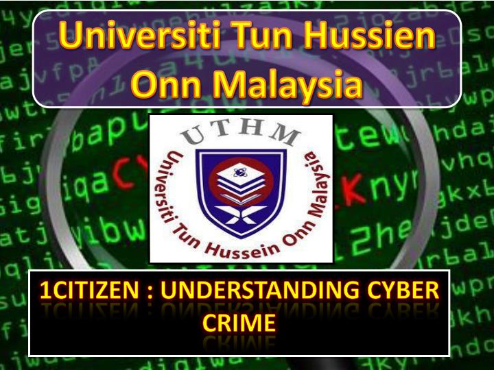 1citizen understanding cyber crime