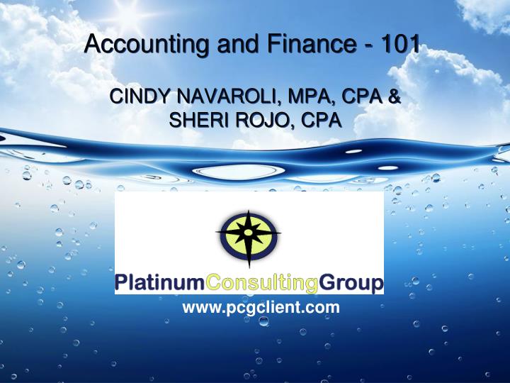 accounting and finance 101