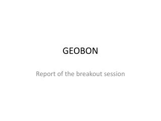 GEOBON