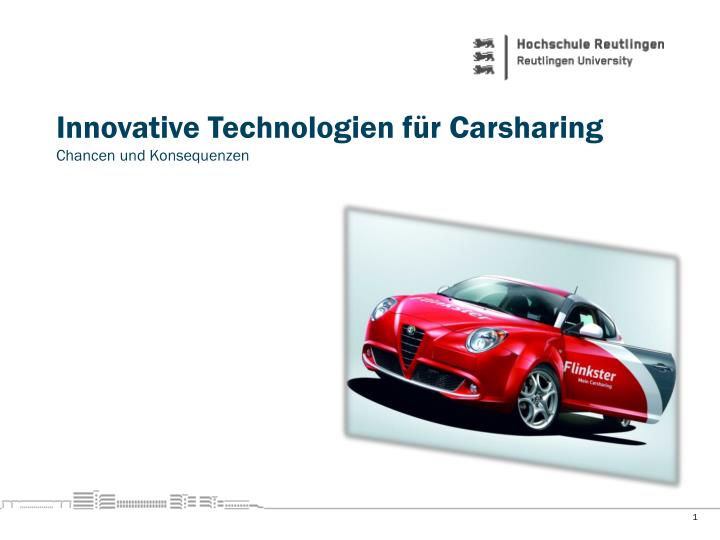 innovative technologien f r carsharing chancen und konsequenzen