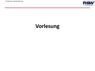 vorlesung