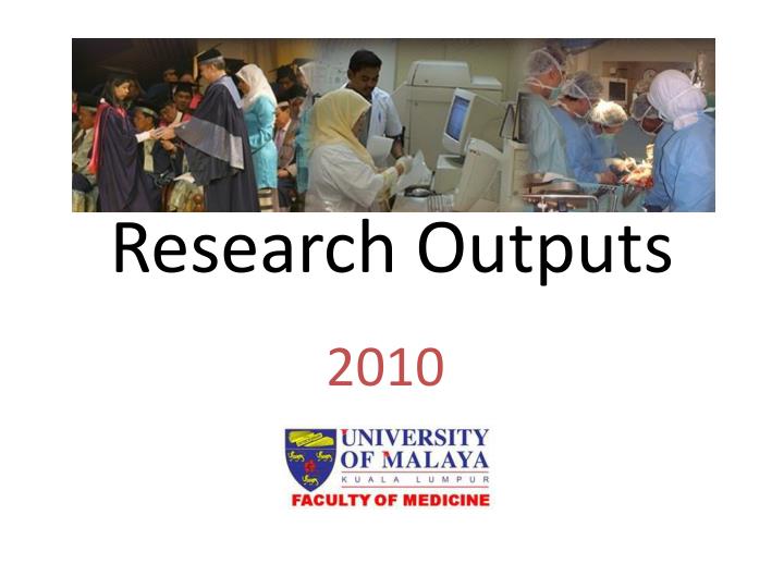 research outputs
