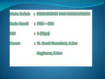 SILABUS ORGANISASI DAN MANAJEMEN - slide 1