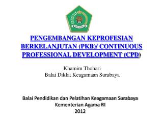 pengembangan keprofesian berkelanjutan pkb continuous professional development cpd
