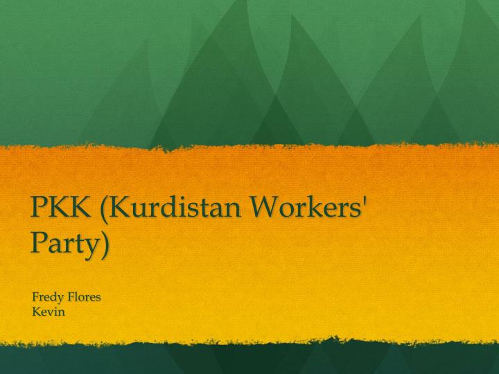 pkk kurdistan workers party