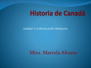 historia de canad