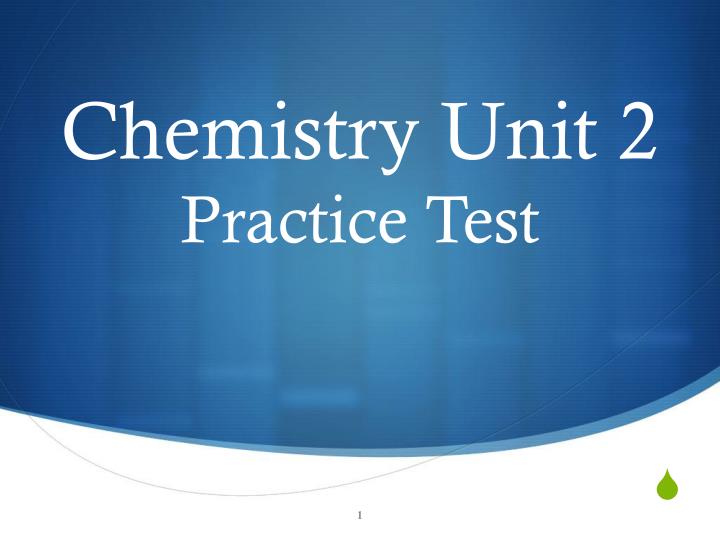 chemistry unit 2