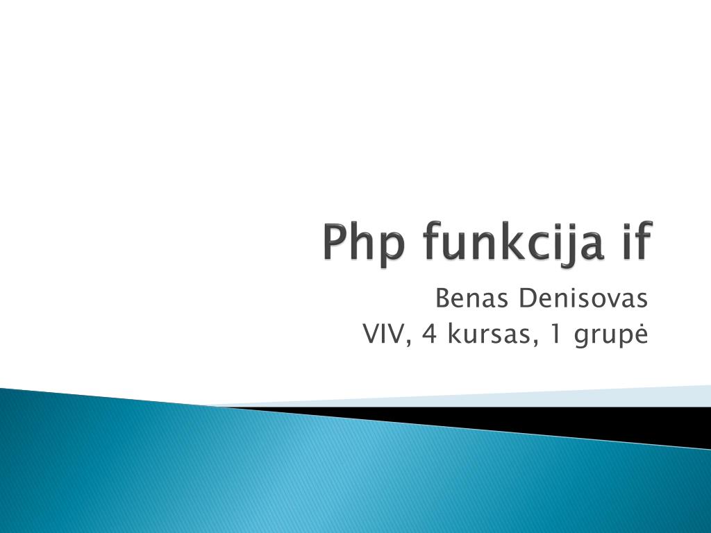 Funkcija Html PPT - Php funkcija if PowerPoint Presentation, free download - ID:3446677