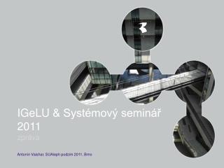 igelu syst mov semin 2011 zpr va