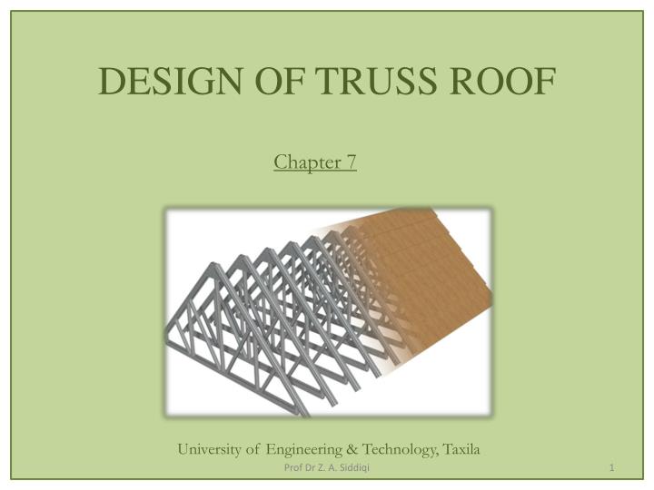 design of truss roof
