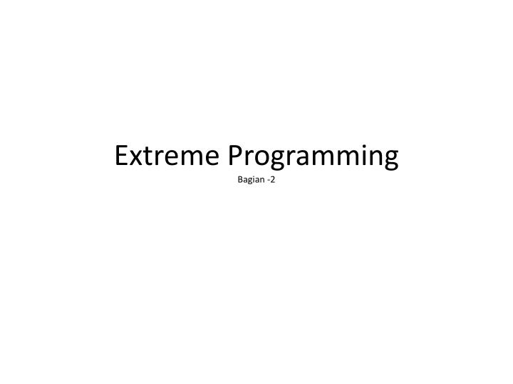extreme programming bagian 2