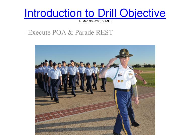 introduction to drill objective afman 36 2203 3 1 3 3