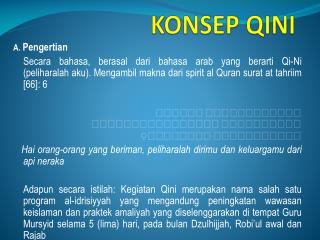 konsep qini