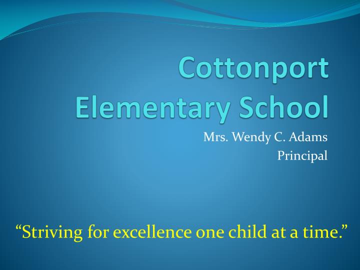 cottonport elementary school