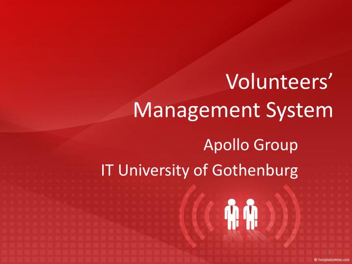 volunteers management system