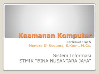keamanan komputer