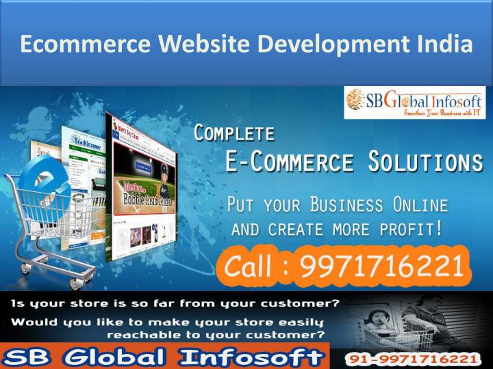 ecommerce website development india