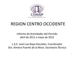 region centro occidente
