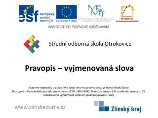 pravopis vyjmenovan slova