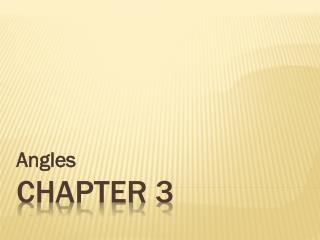 Chapter 3