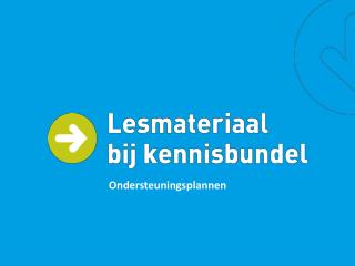 ondersteuningsplannen