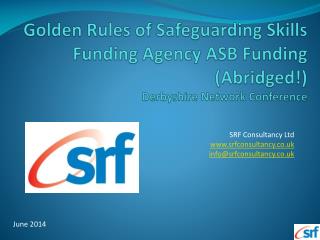 SRF Consultancy Ltd srfconsultancy.co.uk info@srfconsultancy.co.uk