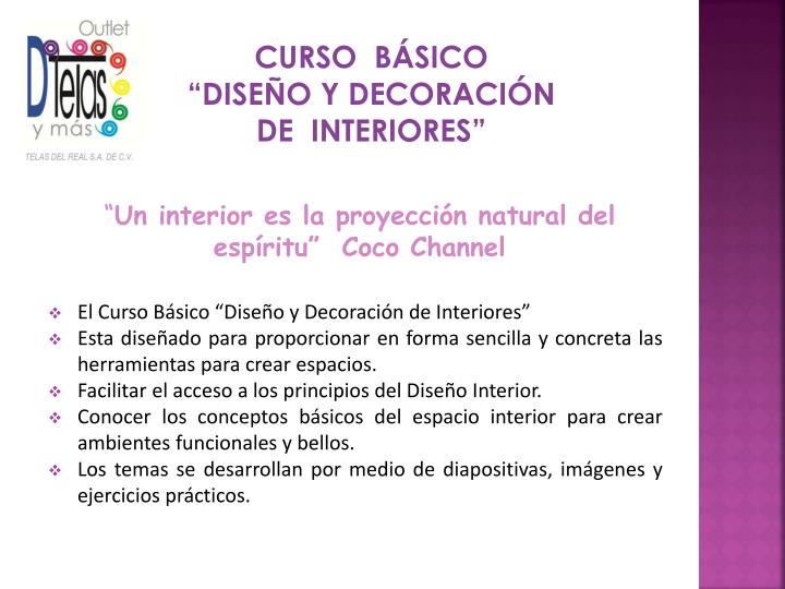 curso b sico dise o y decoraci n de interiores