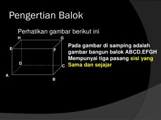 PPT - KUBUS DAN BALOK PowerPoint Presentation, Free Download - ID:3685267