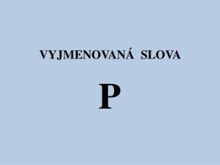 vyjmenovan slova