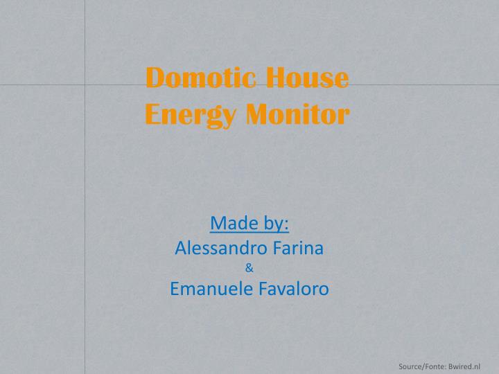 domotic house energy monitor