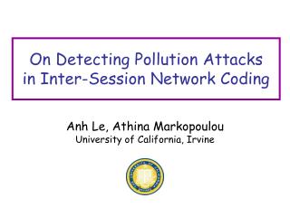 On Detecting Pollution Attacks in Inter-Session Network Coding