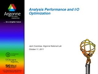 Analysis Performance and I/O Optimization