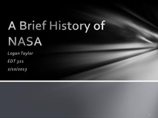 A Brief History of NASA