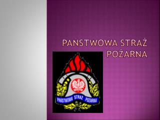 pa stwowa stra po arna