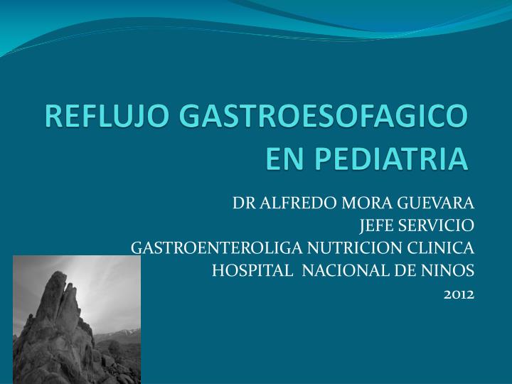 reflujo gastroesofagico en pediatria