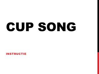 cup song