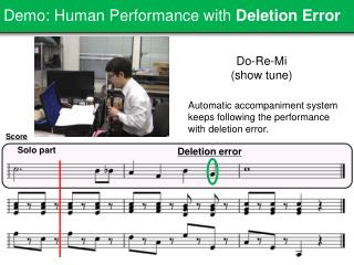 Demo: Human Performance with Deletion Error