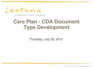 care plan cda document type development