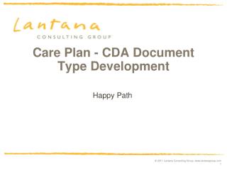 care plan cda document type development