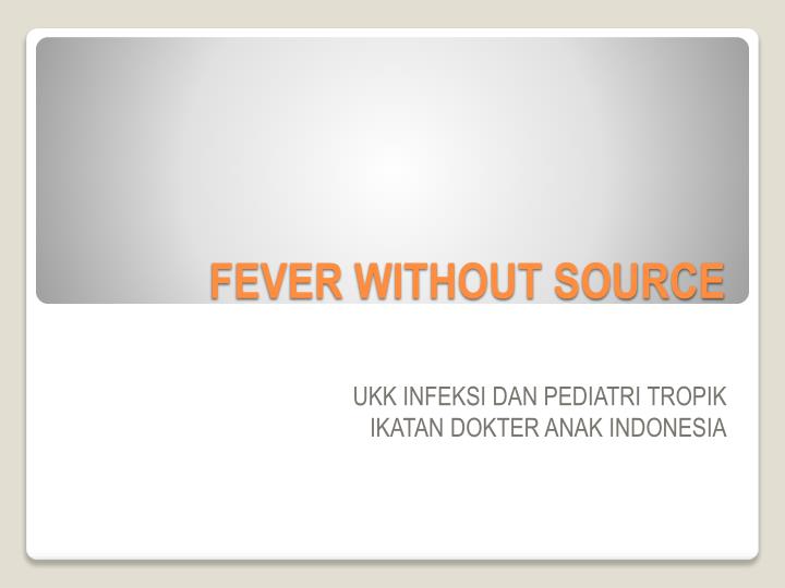 fever without source