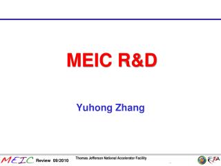 MEIC R&amp;D