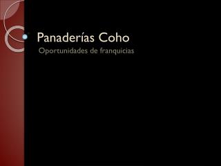panader as coho
