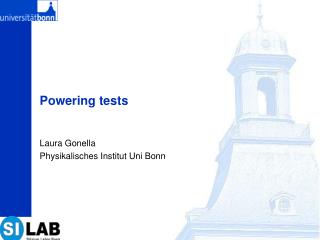 Powering tests