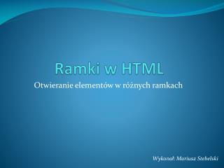 ramki w html