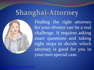 Select a Good Divorce Lawyer in China