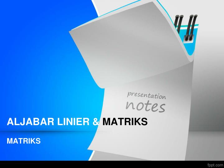 aljabar linier matriks