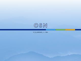 o s n