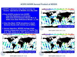 ACSPO AVHRR Aerosol Product at NESDIS